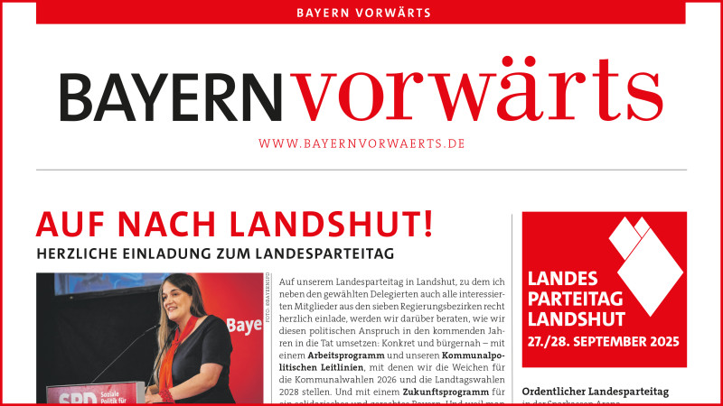 Vorschau auf den neuen BayernVorwärts